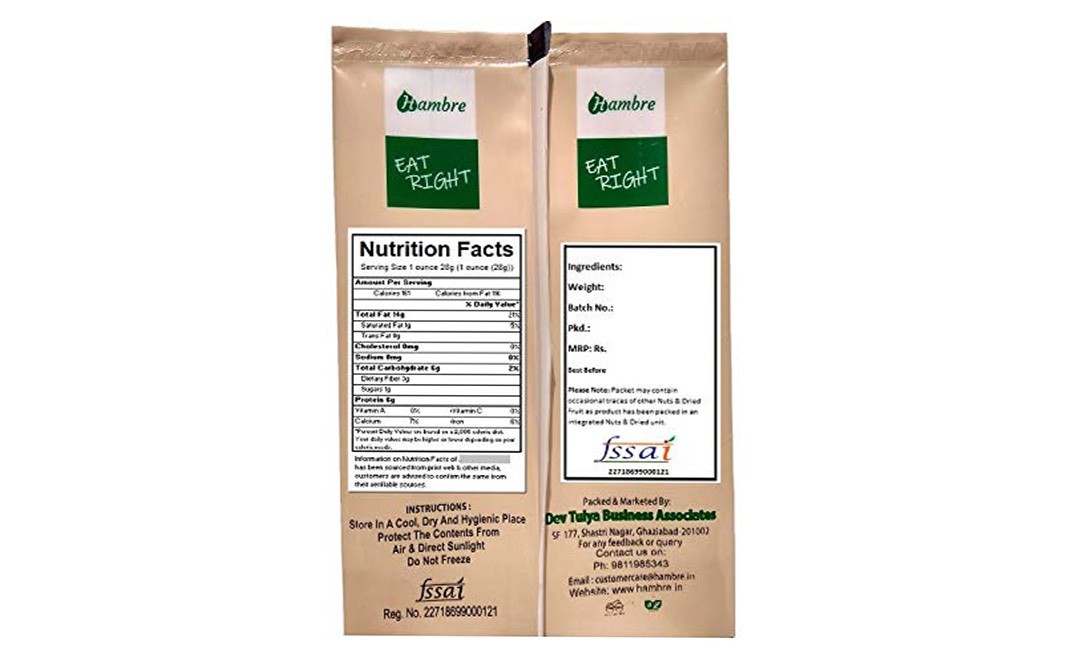 Hambre Cashewnut Premium Grade W320   Pack  415 grams